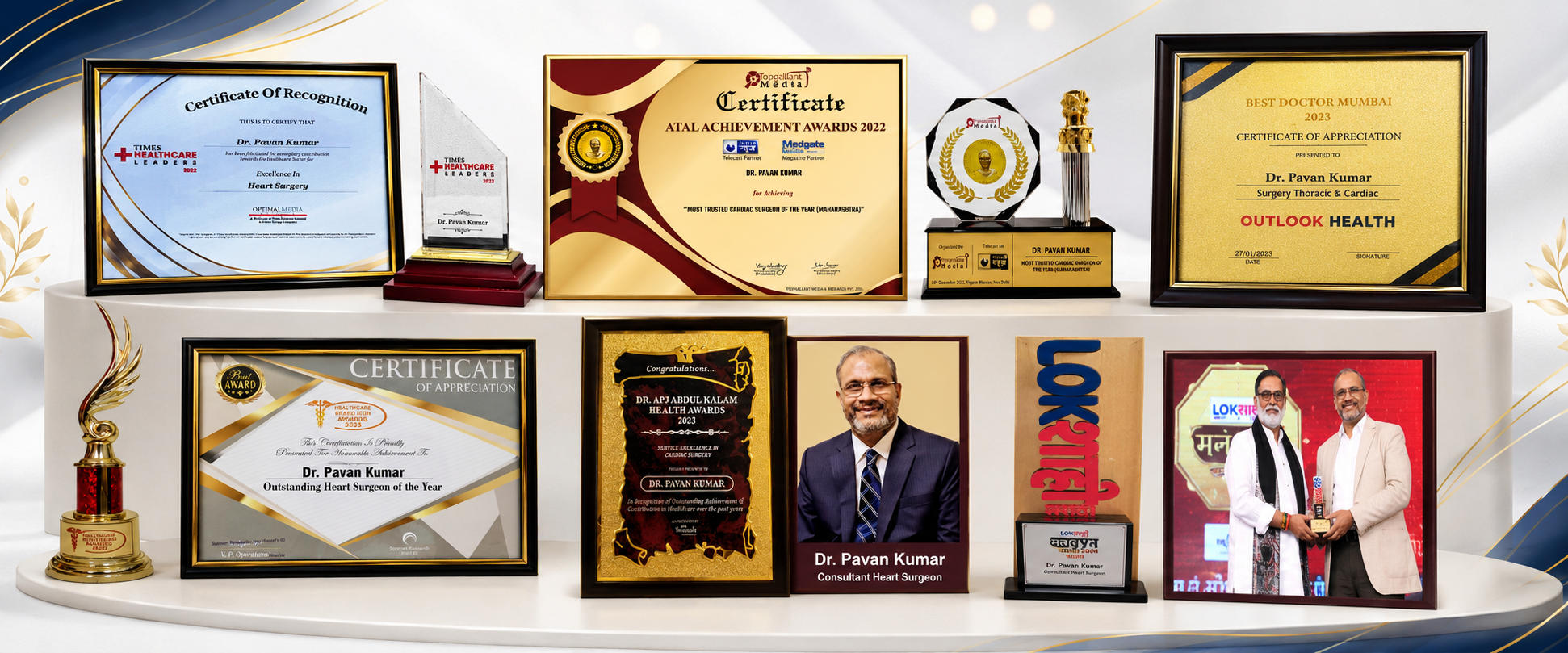 Doctor receiving professional recognition