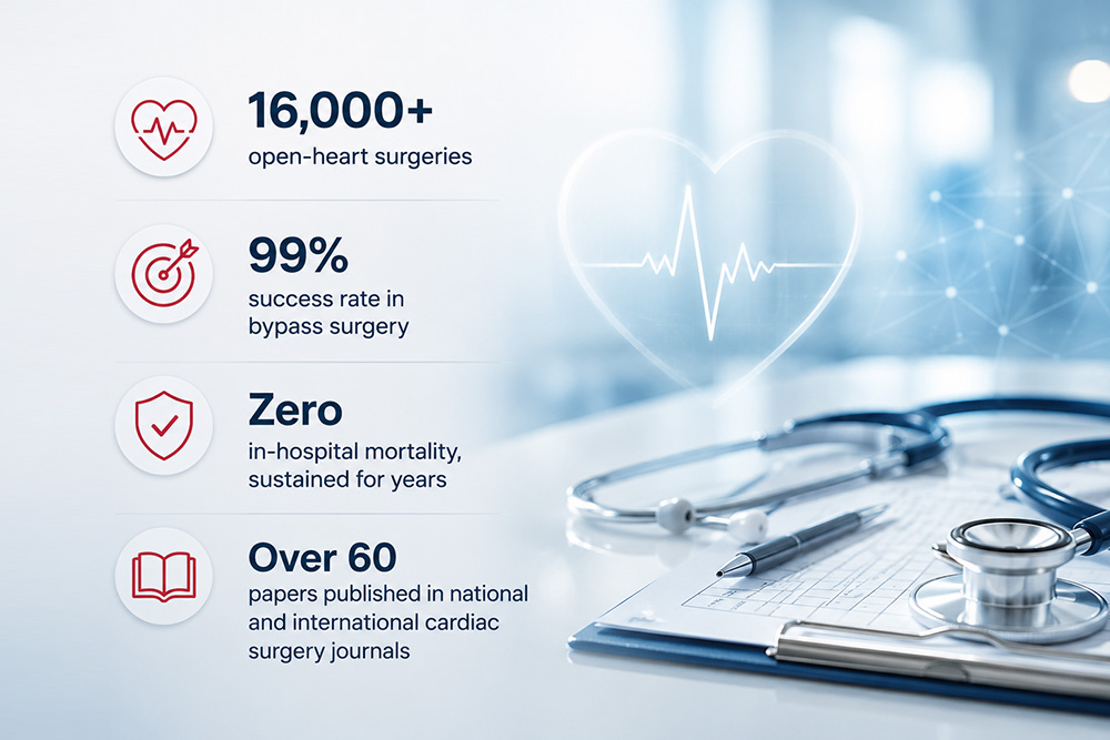 Cardiac surgery results and patient outcome statistics