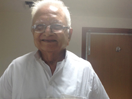 Mr K. M. Doshi 21 yr follow up of CABG Patient Mr. Doshi is now 85 yr old and well.